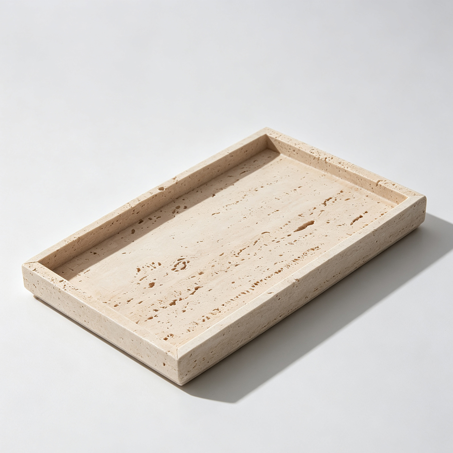 Natural Stone Marble Tray – Luxury Decorative Organizer for Vanity and Bathroom